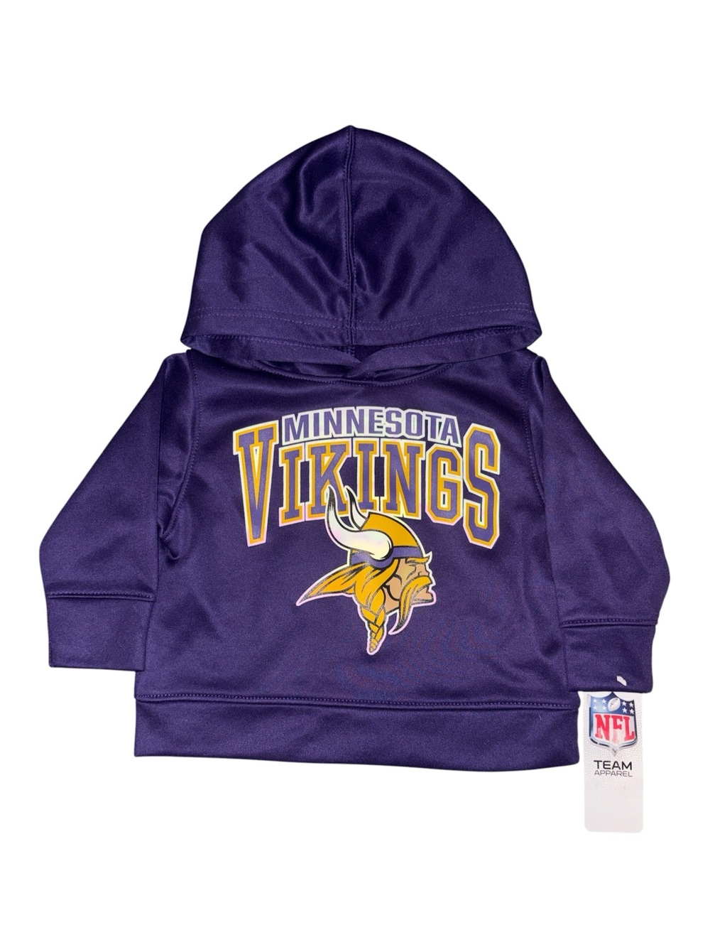 NFL Purple Minnesota Vikings Kids Hoodie with Gold Logo